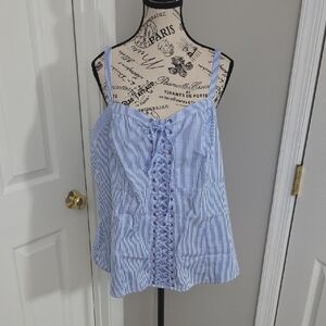 Blue Striped Women's Top